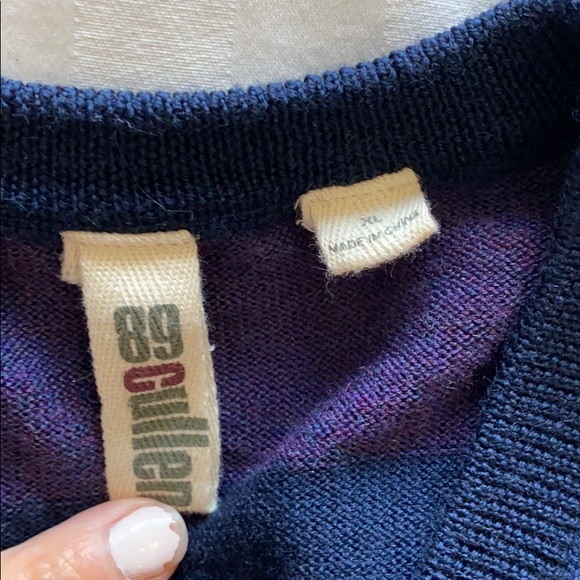 89 Cullen Men’s Merino Wool VNeck Sweater XL - Picture 6 of 6